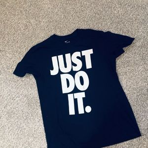 Nike just do it tee mens size xl black and white